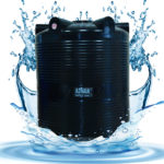 3000 Litre Vertical Black Plastic Water Storage Tank Hyderabad – AWT