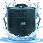 1500 Litre Vertical Black Plastic Water Storage Tank