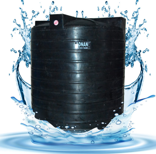 5000 Litre Vertical Overhead Black Plastic Water Tank Hyderabad – AWT