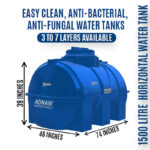 Best Horizontal Underground Water Tanks 1500 Litre Manufacturer